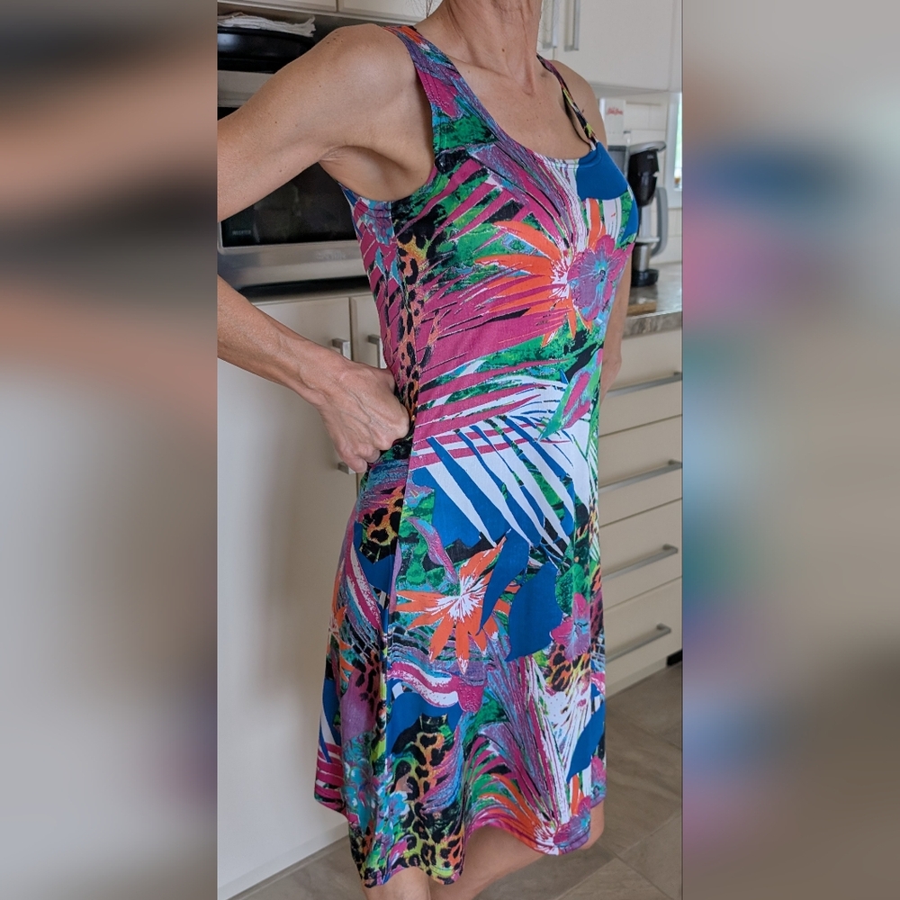 Vibrant Multicolor Sleeveless Dress